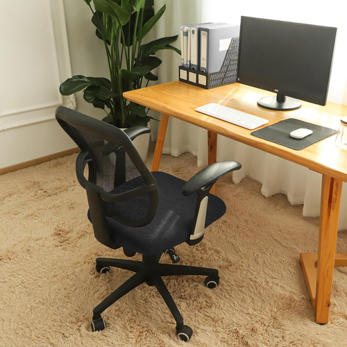 Office Desk Chair Seat Covers Jacquard Fabric Computer Chair Seat Cushion Slipco - Picture 4 of 12