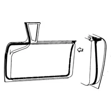Door Seal Kit Hardtop & Convertible 1957-58 Ford Car B7A-7620530-PR