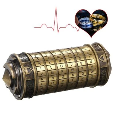 MARKENLOS Kryptex Da Vinci Code Mini Kryptex Lock Puzzle Boxen Mit Versteckten Fächern DHL