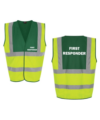 MEDICAL FIRST RESPONDER HI VIZ PPE WORKWEAR FIRST AID AMBULANCE PARAMEDIC HI VIS - Picture 1 of 8