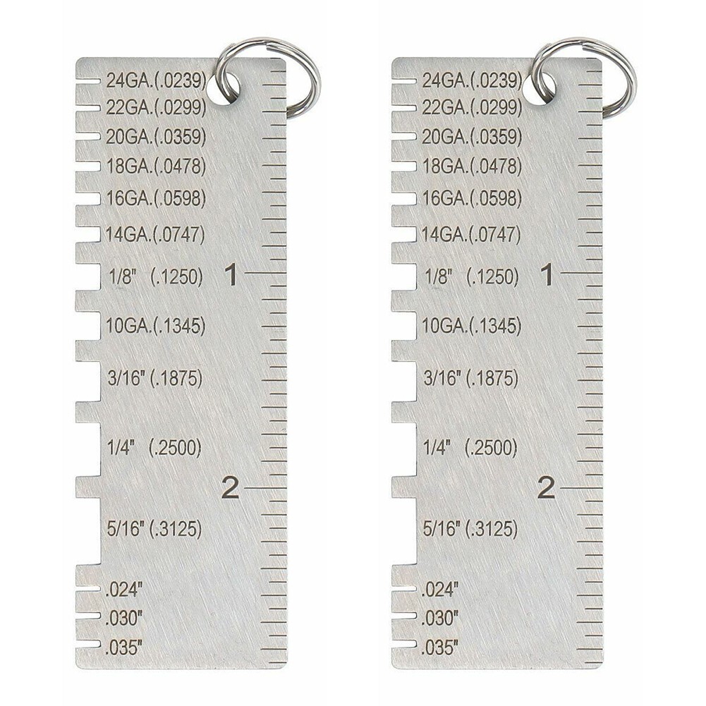 Alloy Hex Tubes Thick Ness Gauge 2pcs Stainless Steel Thick Ness Gauge - Picture 6 of 8