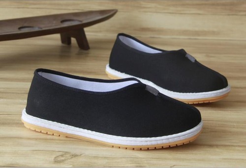 Men's Kung fu Martial Arts Tai Chi Shoes Sole Cotton Cloth Casual Slippers Shoes - Picture 3 of 17
