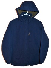 GAP KIDS Boys LG/10 Blue Winter Jacket Coat Removable Zipoff Hoodie