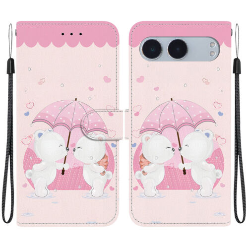 Cat Lion Bear Flower Butterfly Card Wallet Phone Case for OnePlus Nord 4 3 2 2T - Picture 29 of 32