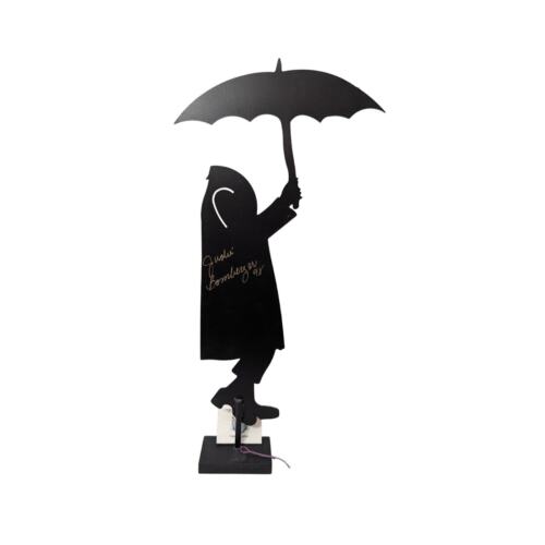 Copied - Judie Bomberger Signed Sculpture Cirque Du Soleil “Dancing In The Rain - Picture 3 of 6