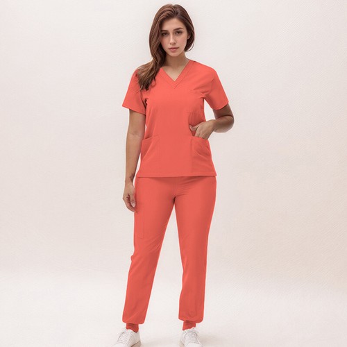 2025 New Nurse Uniforms V-neck Top Jogger Pants Scrub Sets Surgical Workwear De - Bild 40 von 71