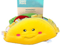 ZippyPaws Taco NomNomz Dog Toy Plush Squeaker Toy 7" Zippy Paws 1 Pack NEW