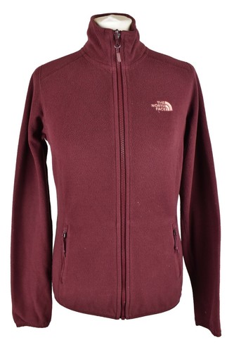 THE NORTH FACE Red Fleece Jumper size S Mens Full Zip Outdoors Outerwear