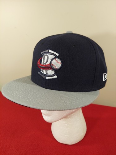 Rome Braves New Era 59Fifty Size 7 Fitted Hat Blue Gray Baseball - Picture 1 of 15