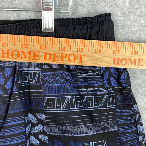 Kirkland Swim Trunks Mens Large Blue Black Drawstring Mesh Lined Pockets NWT - Picture 4 of 16