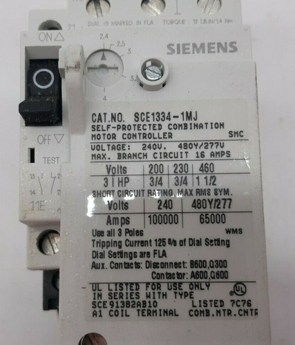 Siemens SCE1334-1MJ10K6 Modular Motor Controller - Picture 3 of 8
