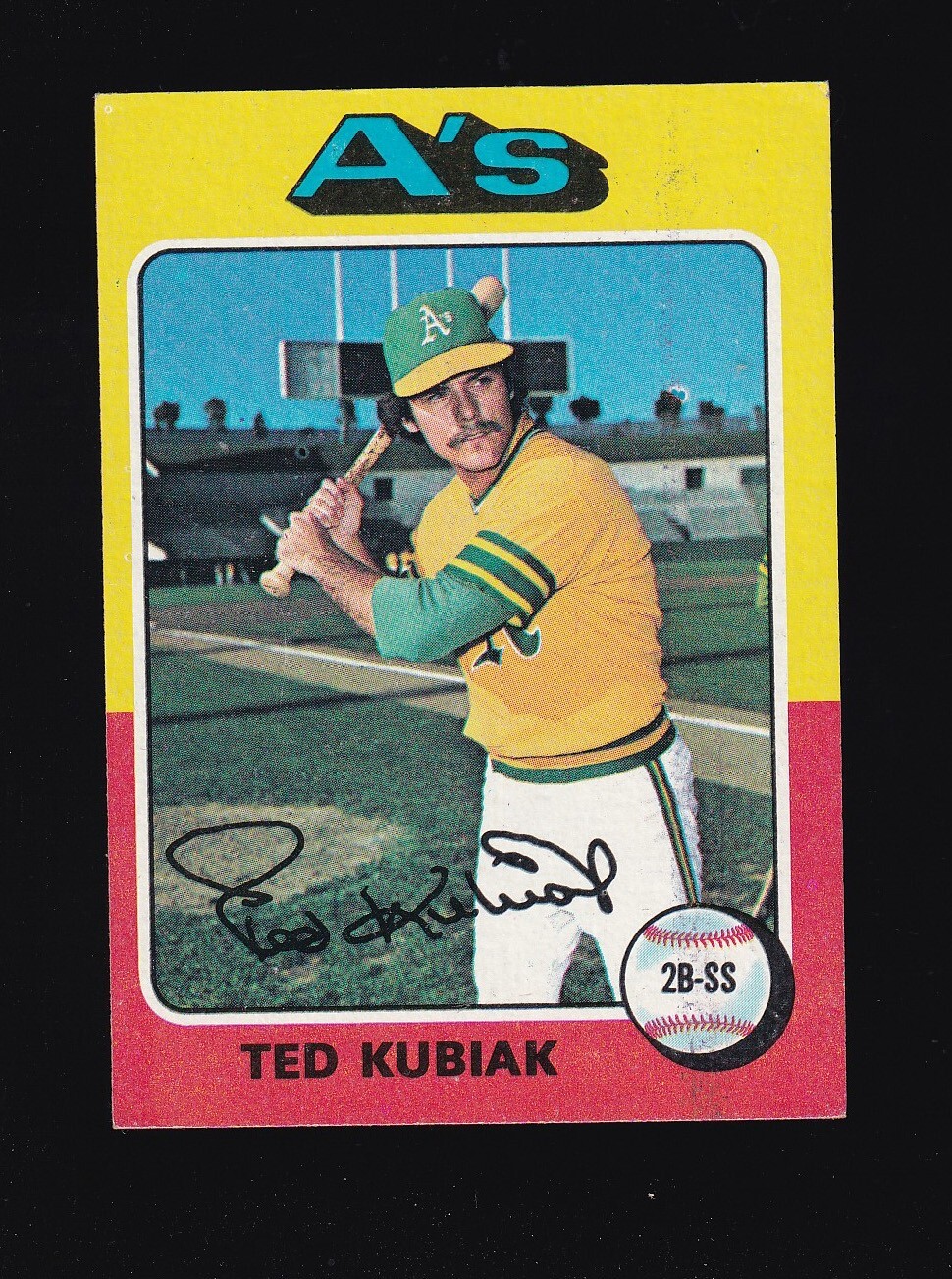 1975 Topps Ted Kubiak #329 Oakland Athletics