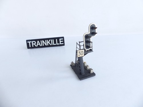 PERSONNALISE / BASE HORNBY / SIGNAL 5 FEUX INDICATEUR 30 DISQUE ROUGE - Picture 1 of 3