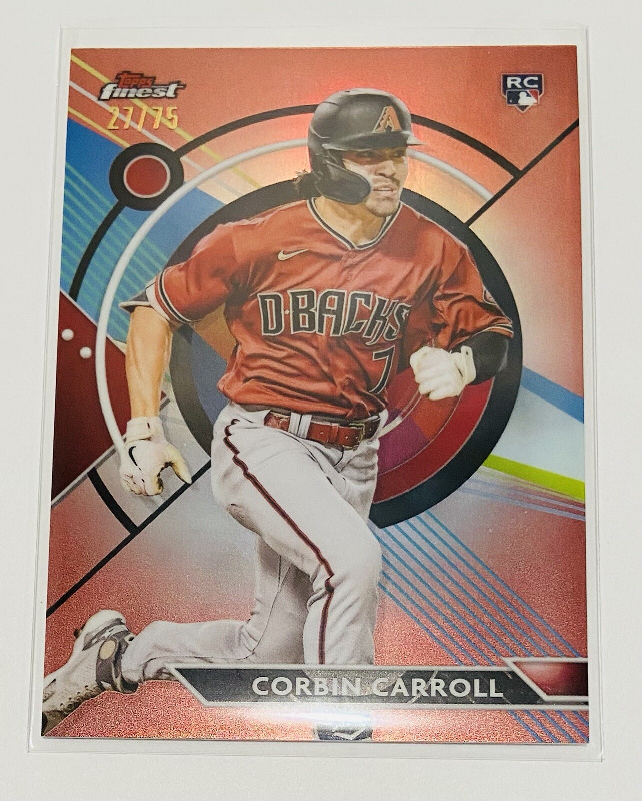 2023 Topps Finest Rose Gold Refractor /75 Corbin Carroll Rookie RC #24 MLB