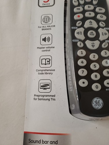 GE Programmable Universal Remote Control 3 Device 34456 BRAND NEW in package - Picture 4 of 6