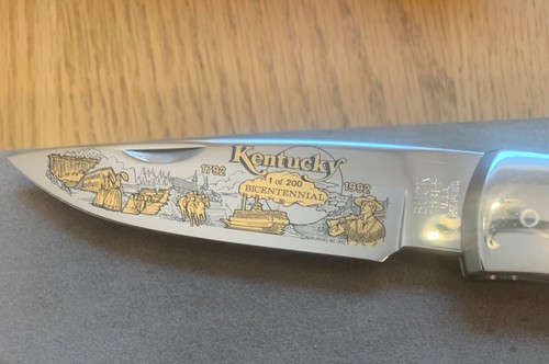 BUCK 531 KENTUCKY BICENTENNIAL KNIFE NEVER USED IN BOX    N19** - Picture 2 of 6