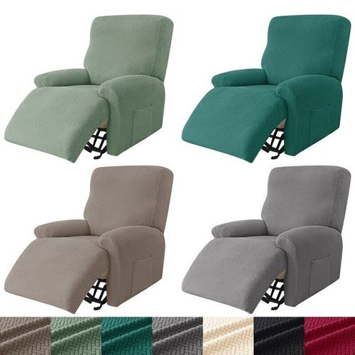 1 Seat Jacquard Recliner Sofa Cover Elastic for Living Room Slipcover Protector
