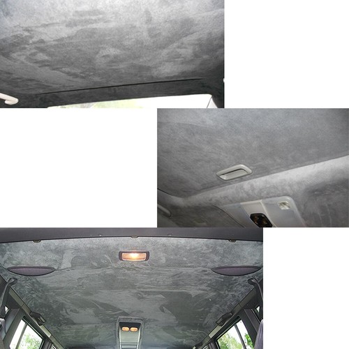 Suede Black Headliner Fabric Foam Backed Replace For Honda Infinity Jeep Jaguar - Bild 5 von 13
