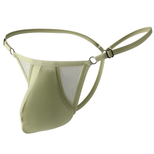 Hombres Tanga Tanga Sexy Ropa Interior Pene Agujero Bala Cintura Separada Ajustable - Imagen 16 de 27