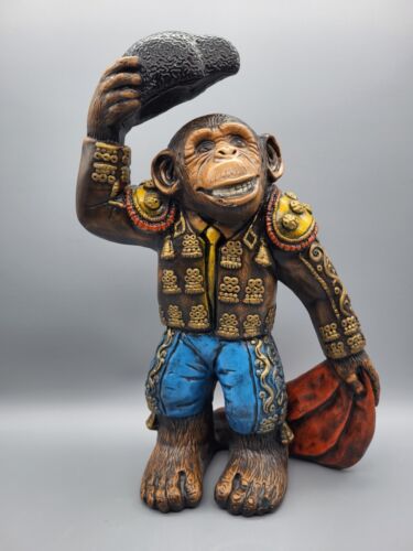 Very Rare - Progressive Art Products Chimpanzee Monkey Matador 1970 - Picture 13 of 19