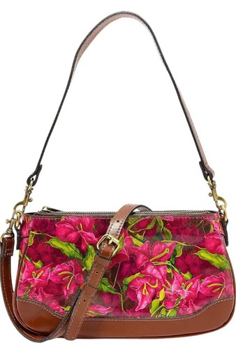 Patricia Nash Handbag/Crossbody Purse Nova Bougainvilleas Along the Coast NWT - Picture 3 of 9