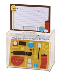 meadowsweet kitchens acrylic create your own recipe card box ebay make your own recipe cards