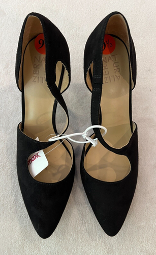 NEW Naturalizer Womens Ezmae Black Suede Pumps Cross Over Strap Shoes Size 9.5 - Picture 7 of 9