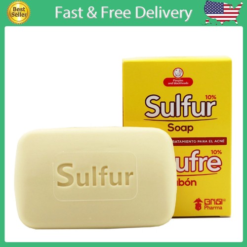 Grisi Soap Bio Sulfur for Acne Treatment and Face Cleanser, Unisex Helps Reduce