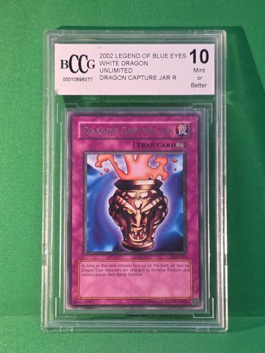 2002 LEGEND OF BLUE EYES WHITE DRAGON UNLIMITED DRAGON CAPTURE JAR BCCG 10