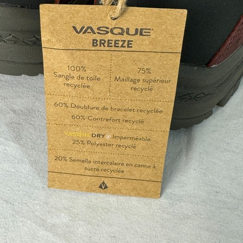 NEW* Vasque Breeze Womens Waterproof Hiking Boots Rum Raisin, Size 8 MSR $120 - Picture 8 of 9