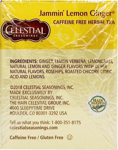 Celestial Seasonings Jammin' Lemon Ginger Kräutertee (6er Pack) - Bild 4 von 4