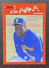 1990 Donruss Ken Griffey Jr. #365 Seattle Mariners d2