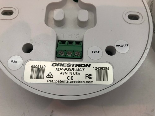 CRESTRON FreeSpeech Wireless Microphone Receiver IR Beacon Sensor MP-FSIR-W-T - Picture 3 of 5