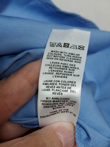 NWT ASOS Short Dress US Sz 10 Baby Blue Sexy V-Neck Elastic Waist Cottagecore - Picture 12 of 13