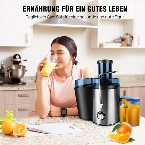 Entsafter Slow Juicer 1000W Saftpresse Gemüse Obstpresse Saftmaschine 500ml - Bild 12 von 23