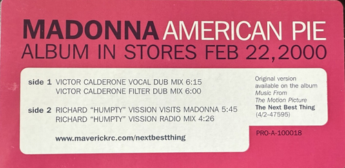 Madonna - American Pie - Picture 2 of 4