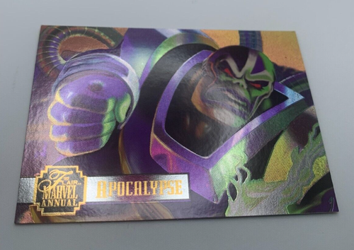 1995 Flair '95 Marvel Annual Powerblast #11 Apocalypse NM/M - Picture 3 of 5