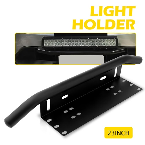 BLACK License Plate Bracket Mount Bracket LED Work Light Holder OffRoad 23inch - Picture 13 of 18
