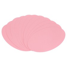 6 Inch Width 10 Inch Length Oval Card Stock, 10 Pcs 50lb/180gsm, Pink