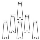  6 Pcs Desktop Photo Frame Stand Picture Painting Easel Backs Adhesive