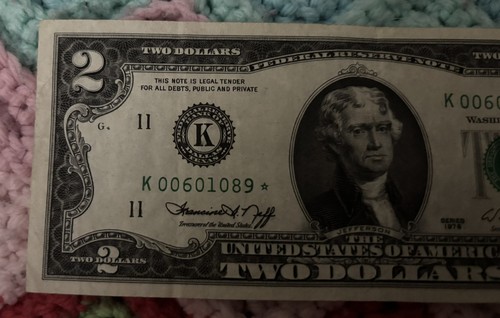 1976 Series 2 Dollar Star Bill RARE K Series Fast Shipping - Picture 6 of 8