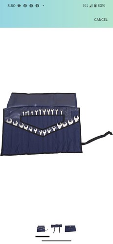 BULL TOOLS Roll Up Pouch & Wrench Organizer Werkzeugtasche Handarbeit. 28 Taschen - Bild 1 von 6