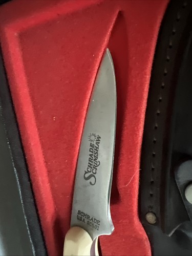 Schrade Scrimshaw USA.SC501 Inbox With Paperwork - Picture 4 of 10