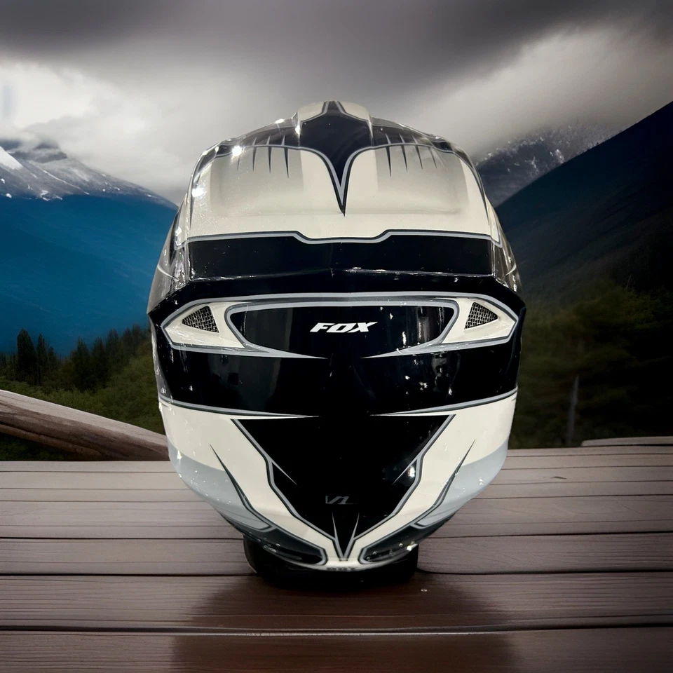 Casco FOX Racing Off Road V1 Blanco Talla Grande Usado Buen Estado Motocross Foto 3 de 4