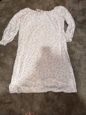 Petite Plume Nightgown Pink Bows Flowers Ruffle Sleeves Sz L