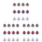  3 Pack Hängende Dekorationen Partyzubehör Amerikanische Flaggenverzierung