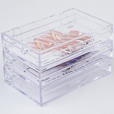 Transparent Nail Dustproof Storage Box Anti Oxidation Packing Boxes Container