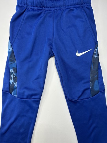 Nike Boys Therma Fleece Athletic Pant Blue 86E068 Size 4 XS Dri-Fit Sweatpants - Picture 3 of 15
