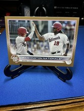 2022 Topps Washington Nationals Team Card #218 Gold Parallel #'d /2022