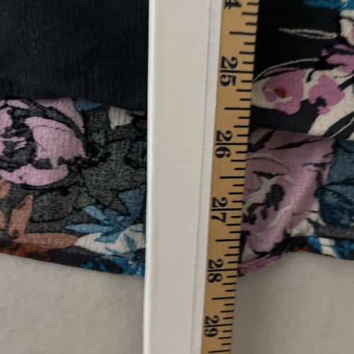 Torrid Blouse Black Pink Floral Button Up Crinkle Gauze Peasant Womens 1X - Picture 11 of 14